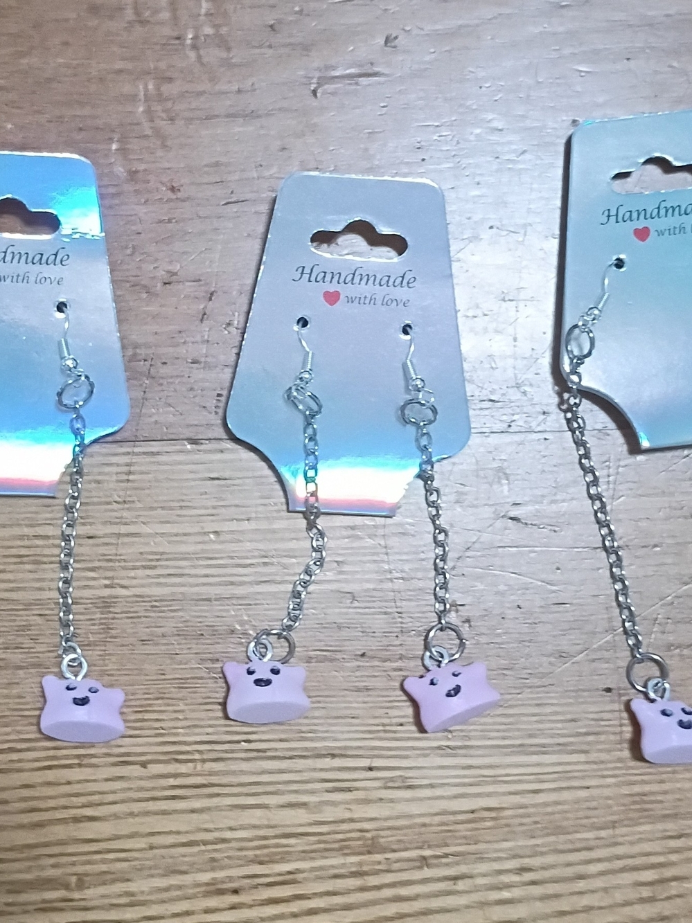 3d Printed Ditto Asymmetrical Earrings